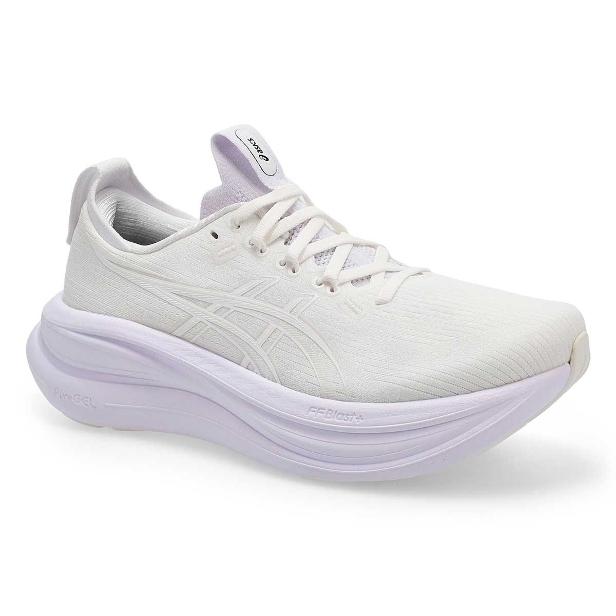 Baskets de performance GEL-NIMBUS 28, blanc/blanc, femmes