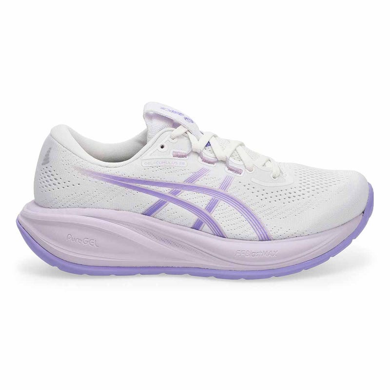 Women's Gel-Cumulus 28 Wide Performance Sneaker - White/ Bluebell