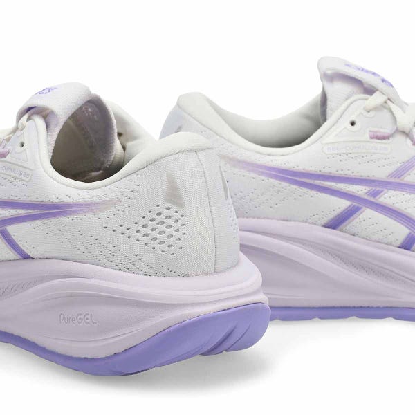 Women's Gel-Cumulus 28 Wide Performance Sneaker - White/ Bluebell