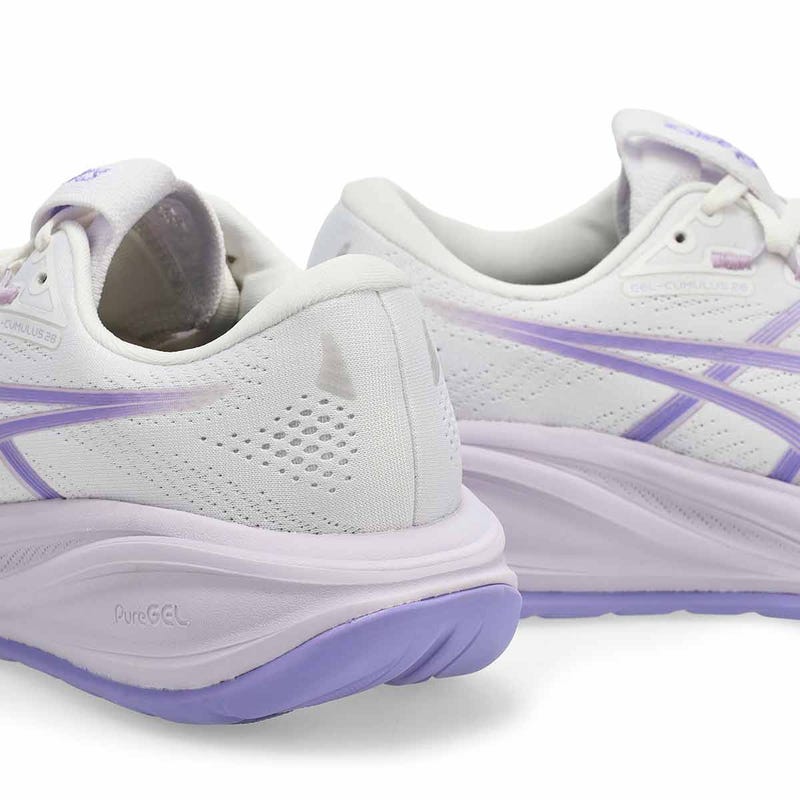 Women's Gel-Cumulus 28 Wide Performance Sneaker - White/ Bluebell