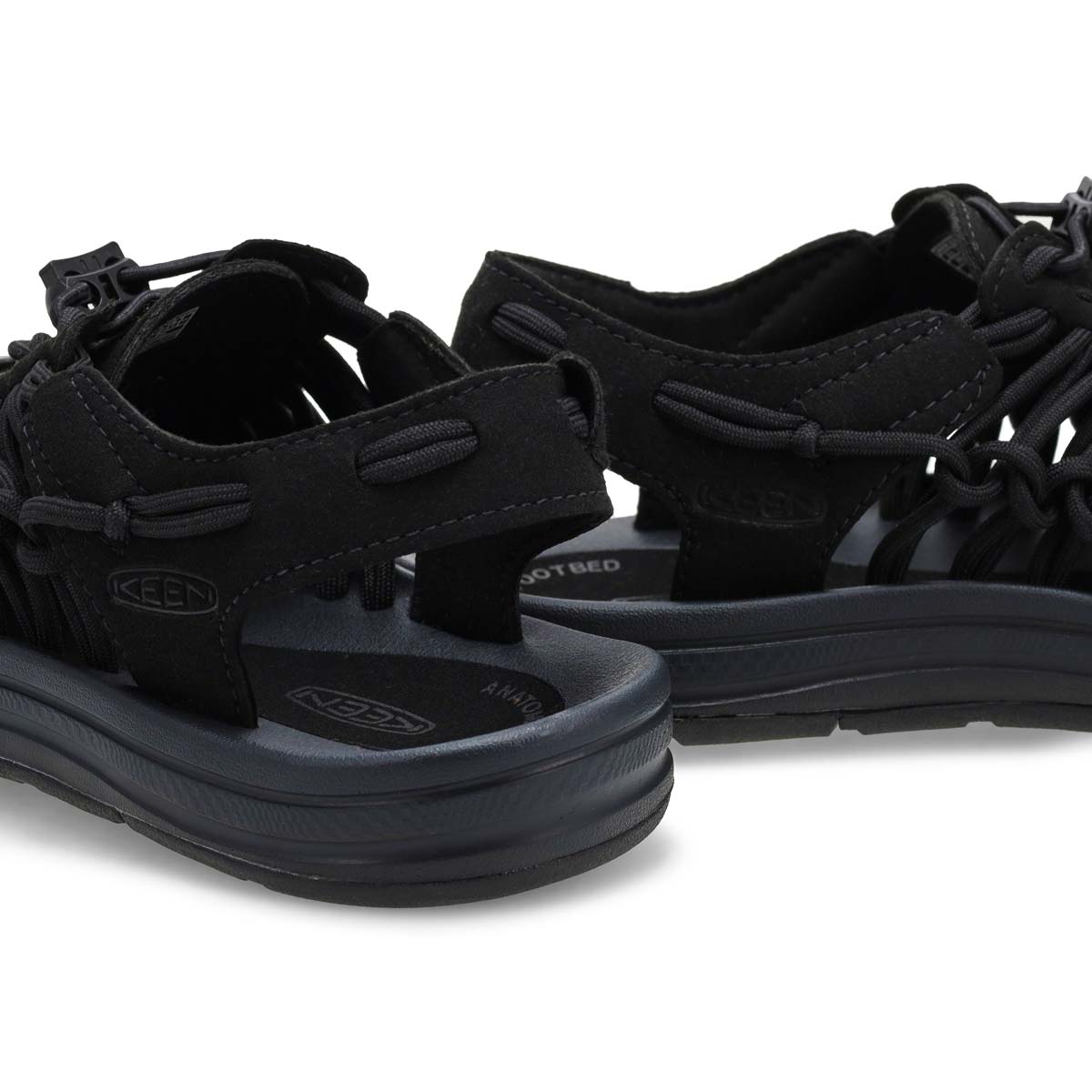 Keen Women's Uneek 2 Cord Sandal - Black/Blac | SoftMoc.com