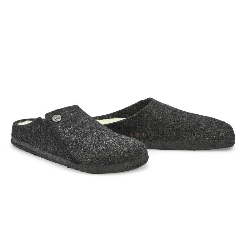 Pantoufles étroites ZERMATT, anthracite, femmes