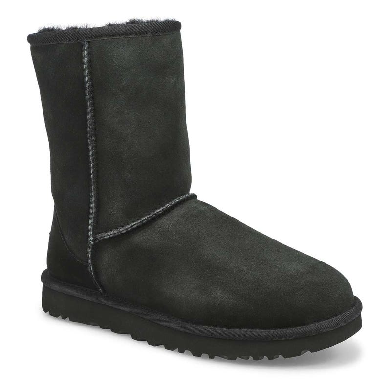 Women's Classic Short II Sheepskin Boot - Black