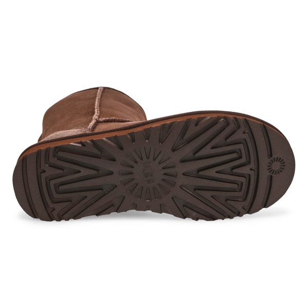 Botte en peau de mouton Classic Short II pour femmes - cacao poudré