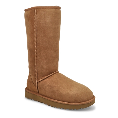 Lds Classic Tall II Sheepskin Boot - Chestnut