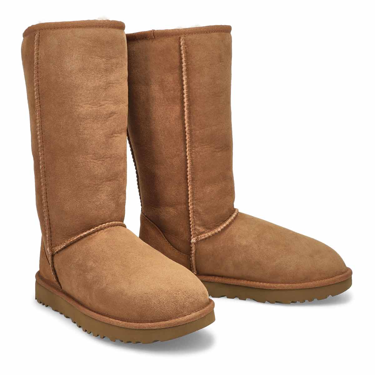 Women's CLASSIC TALL II chestnut sheepskin boots