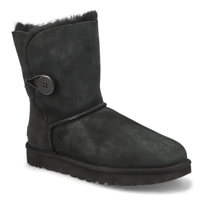 Lds Bailey Button II Sheepskin Boot - Black