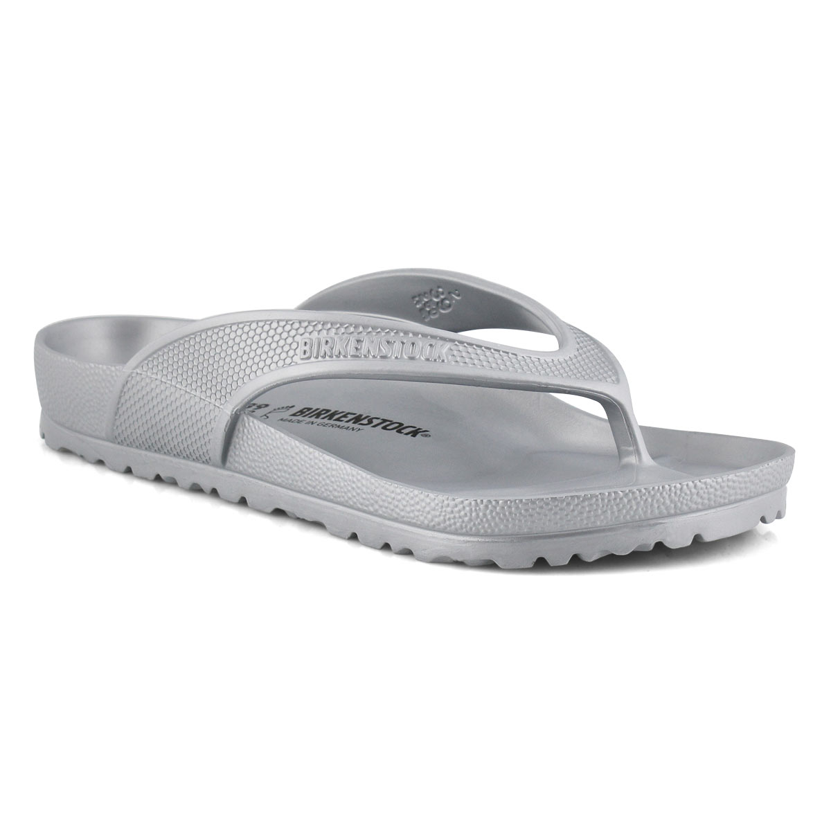 birkenstock silver thong sandals