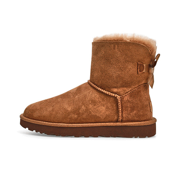 UGG Women's Mini Bailey Bow II Boot - Rocky | SoftMoc.com