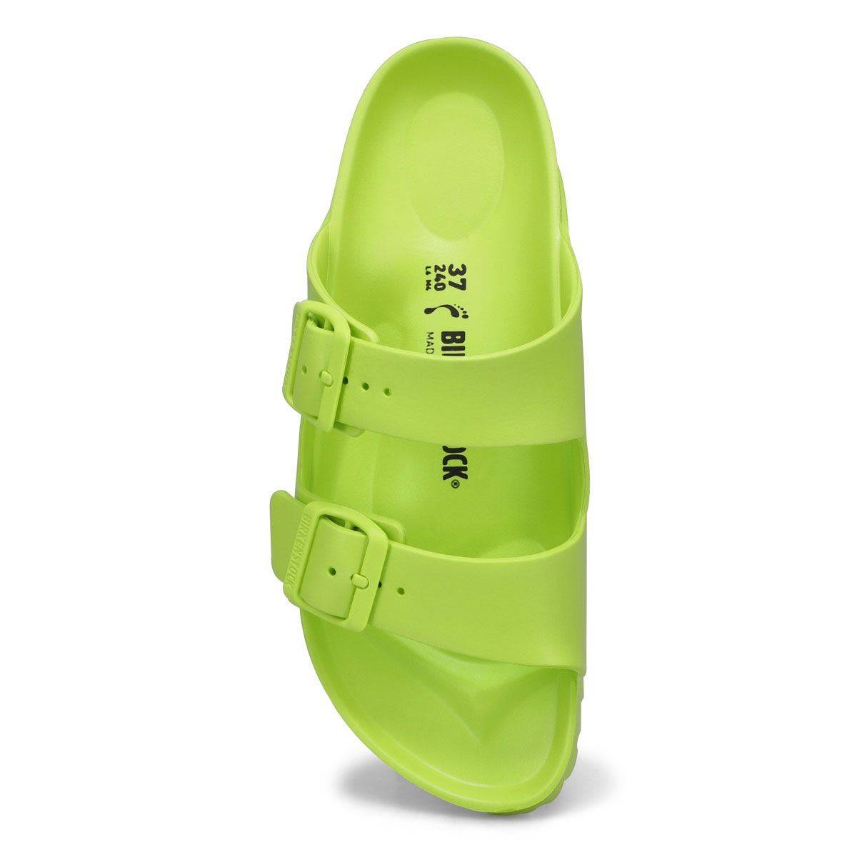 Sandale étroite ARIZONA EVA, vert lime vif, femmes