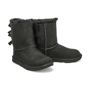 Girl's Bailey Bow II Sheepskin Boot - Black