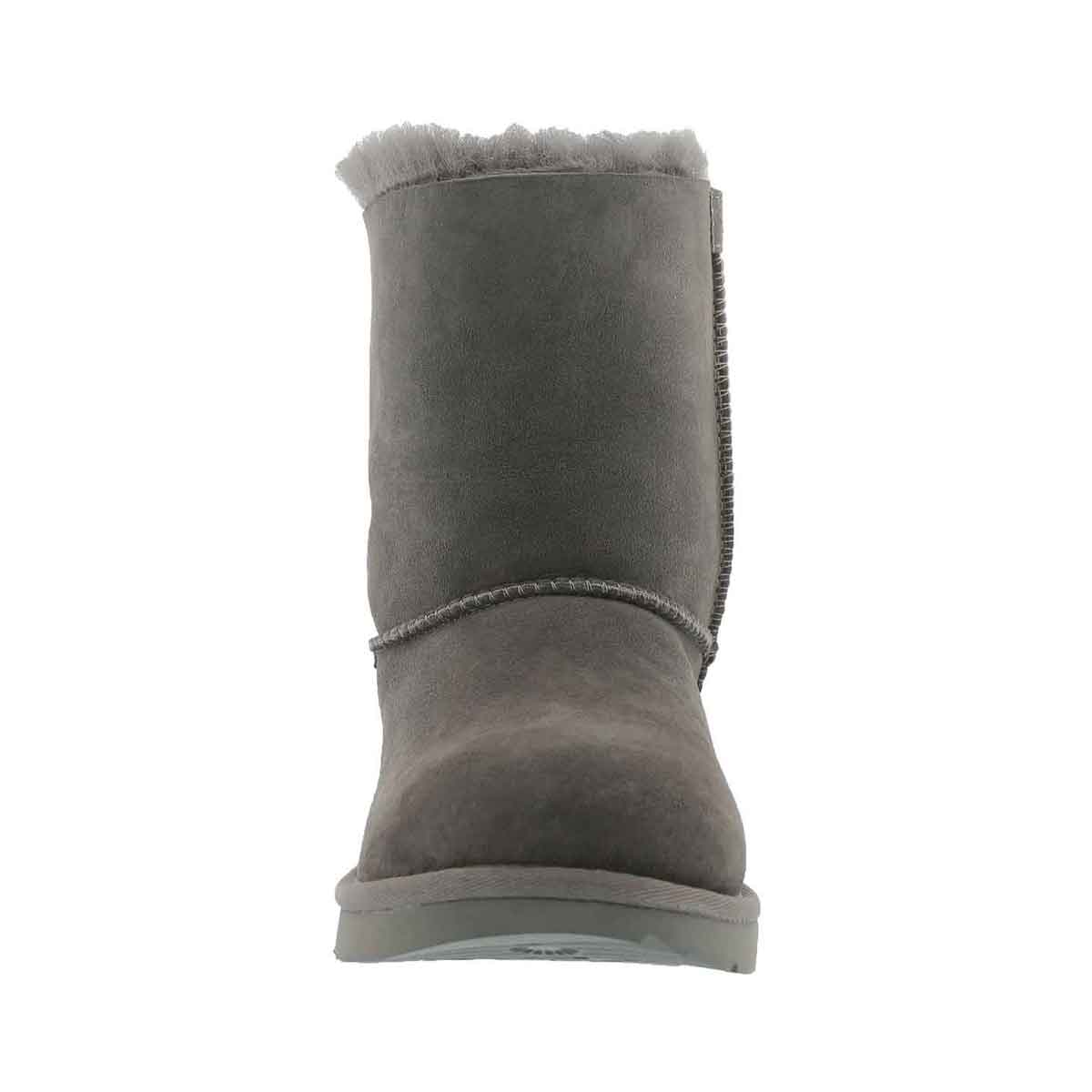 grey sheepskin boots