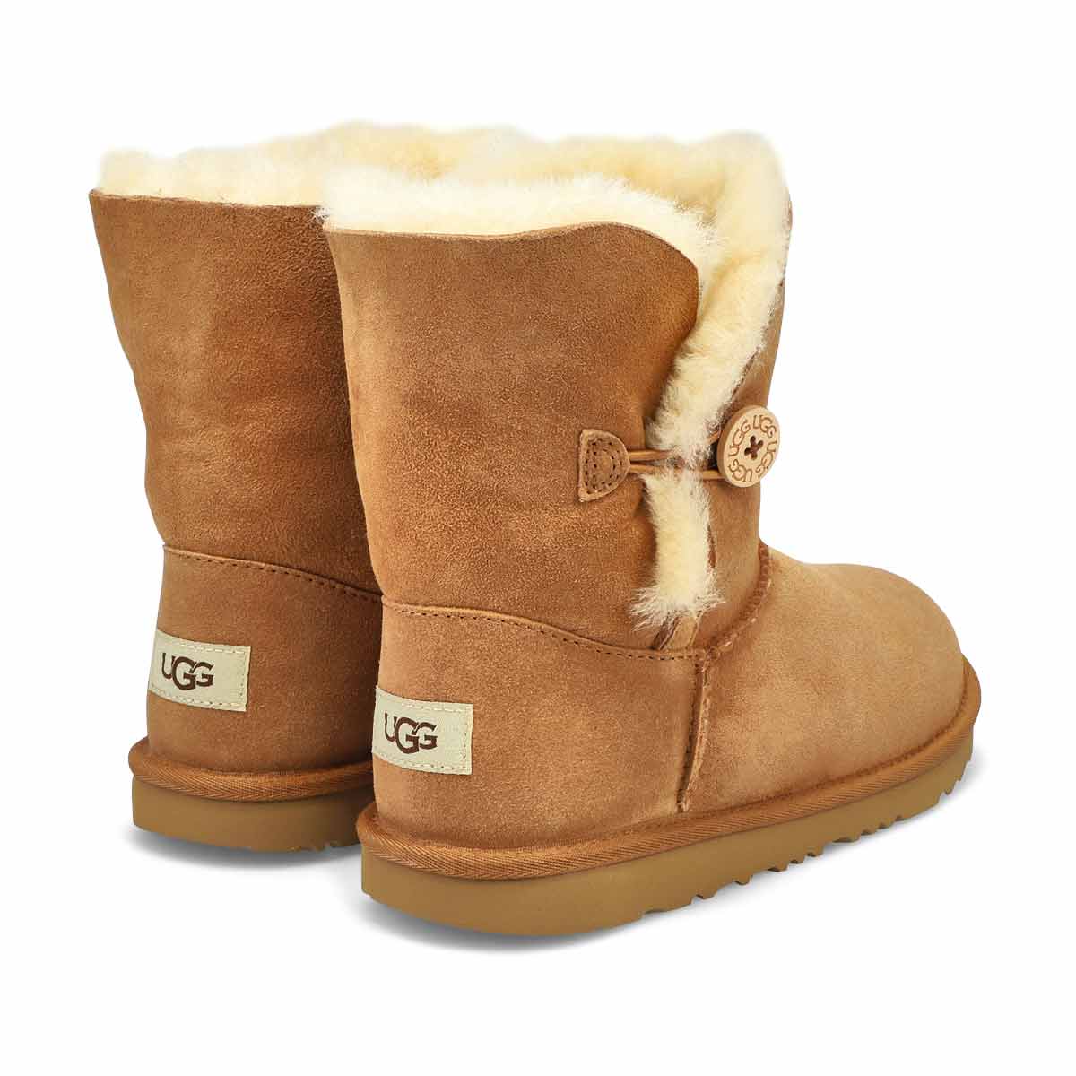 Girl's Bailey Button II Sheepskin Boot - Chestnut