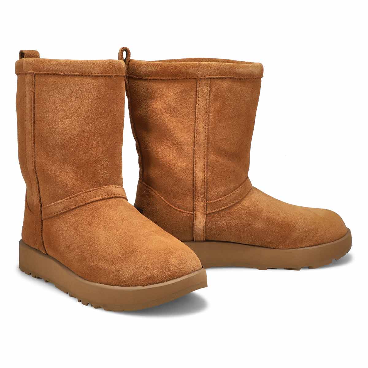 Ugg women's classic short waterproof suede boot discount