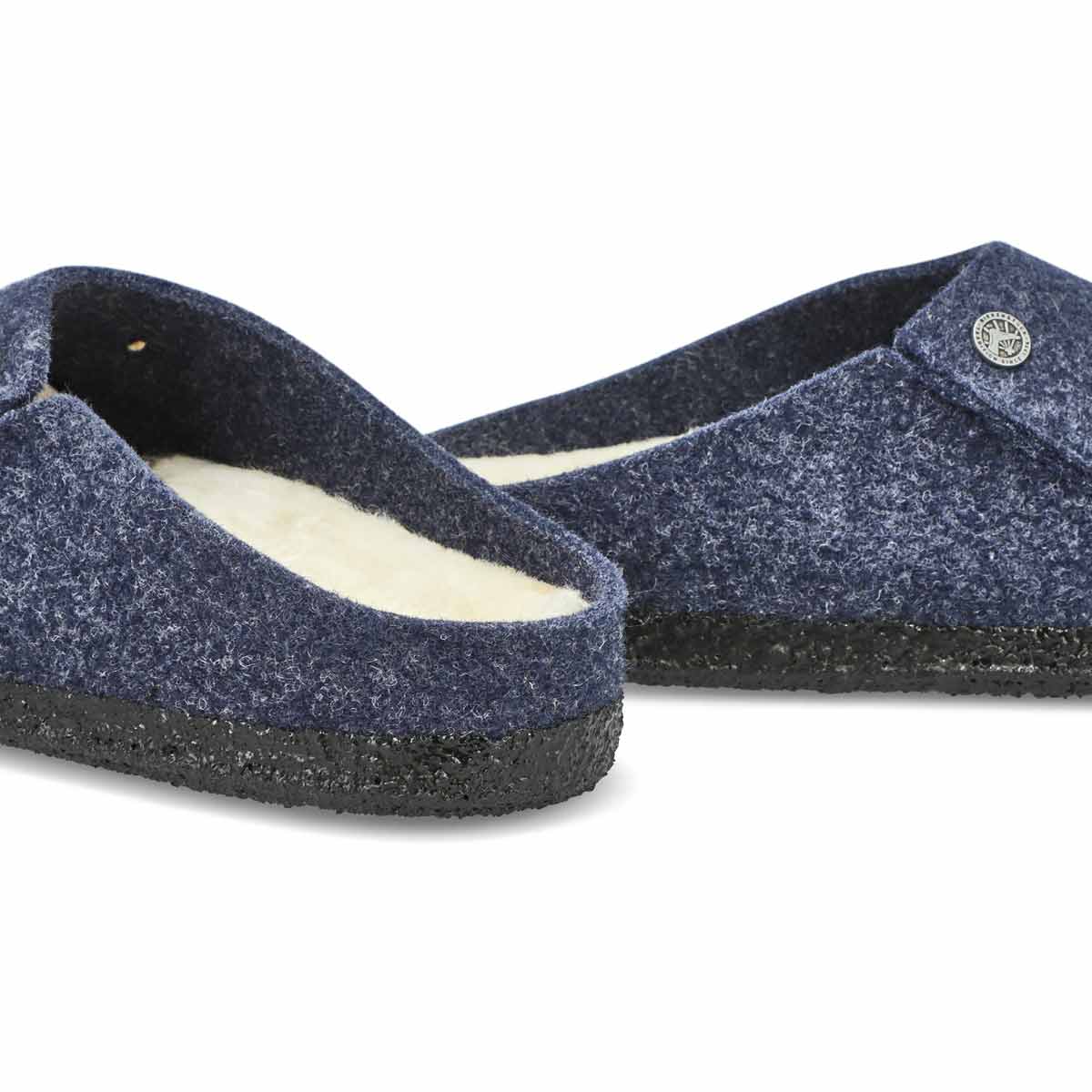 Mens Zermett Shearling Slipper - Dark Blue