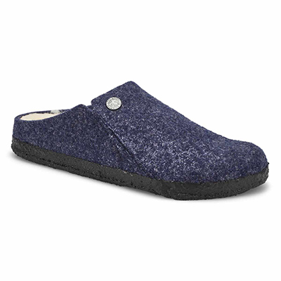 Lds Zermatt Shearling Narrow Slipper -Blue