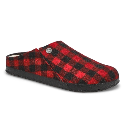 Mns Zermatt Shearling Slipper- Red Plaid