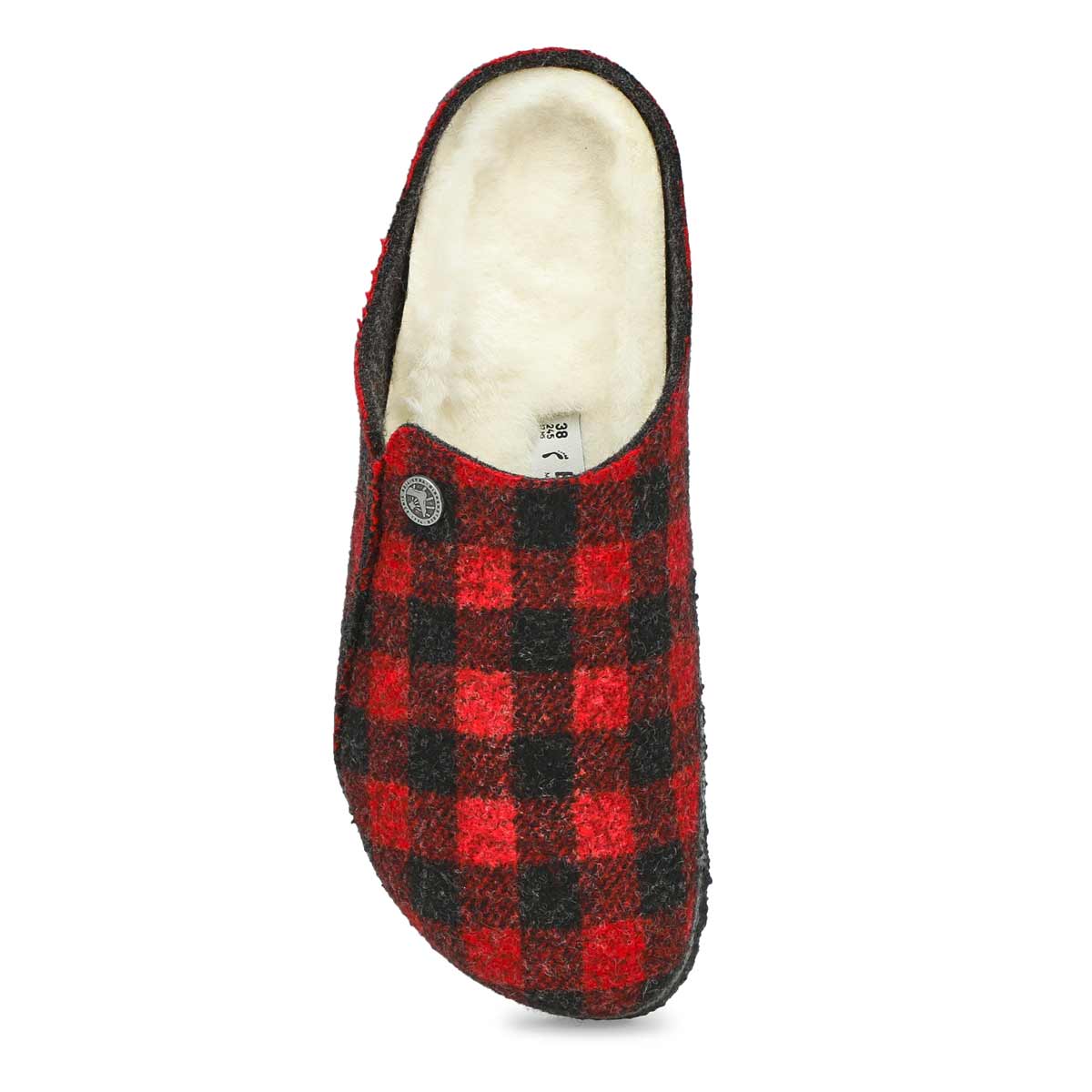 Women's Zermatt Shearling Lined Narrow Slipper - Red Plaid