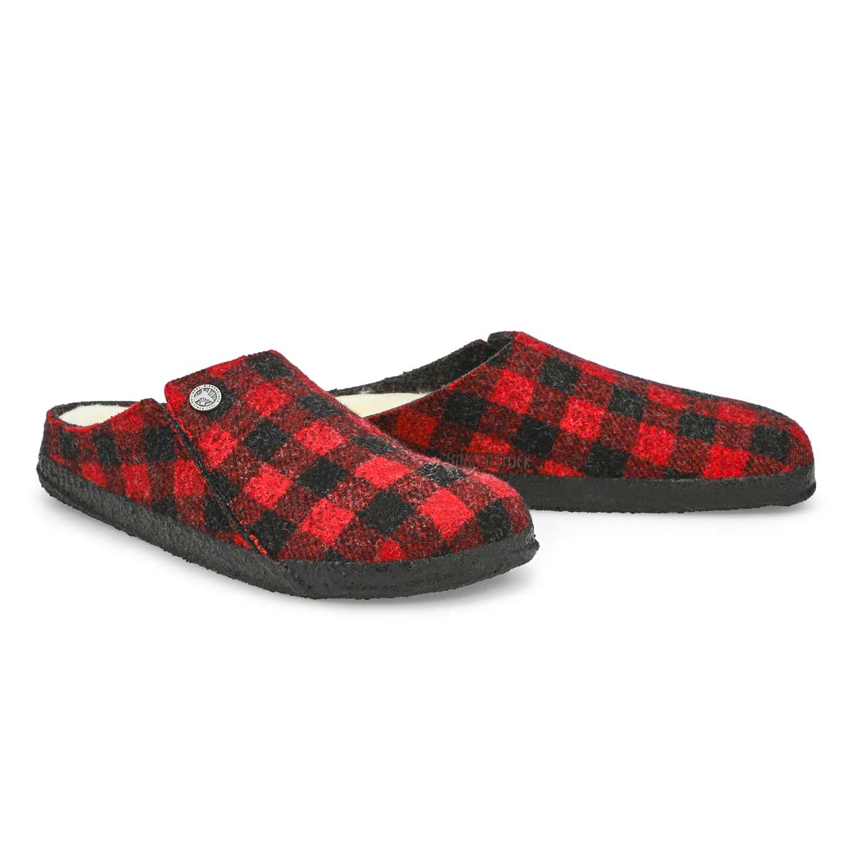 Women's Zermatt Shearling Lined Narrow Slipper - Red Plaid