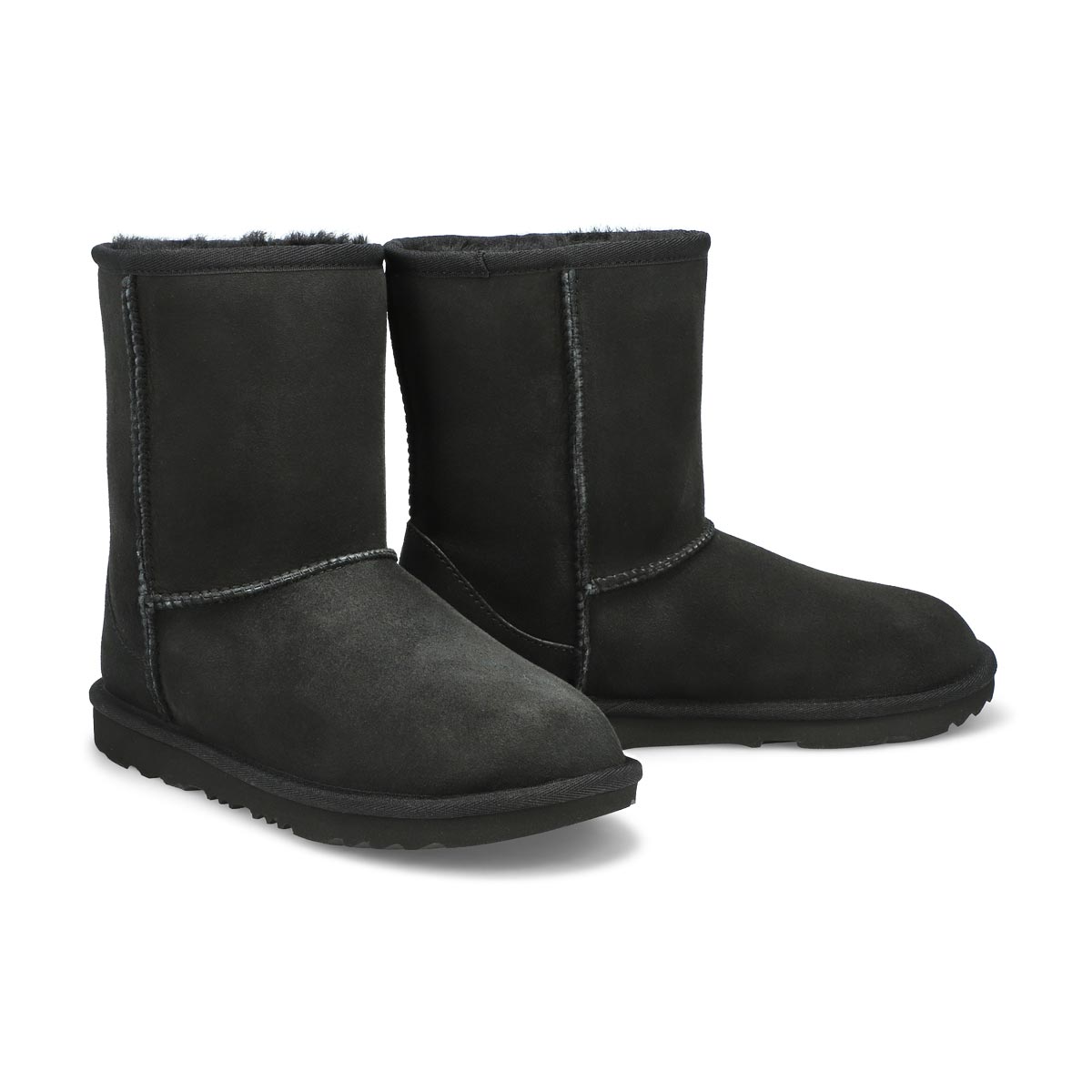 Girl's Classic II Sheepskin Boot - Black