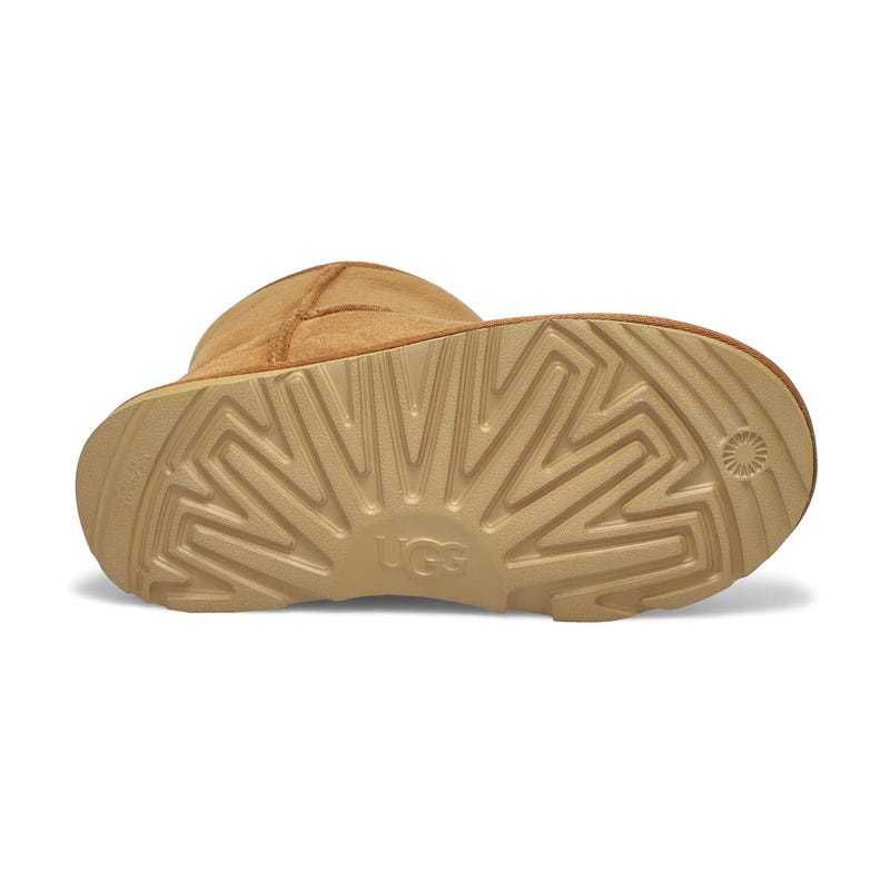 Botte en peau de mouton CLASSIC II, châtaigne, filles