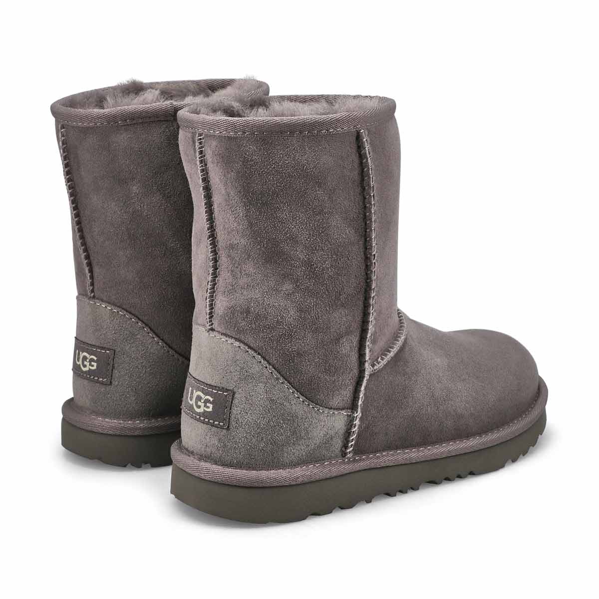 UGG Girls' Classic II Sheepskin Boot - Grey | SoftMoc.com