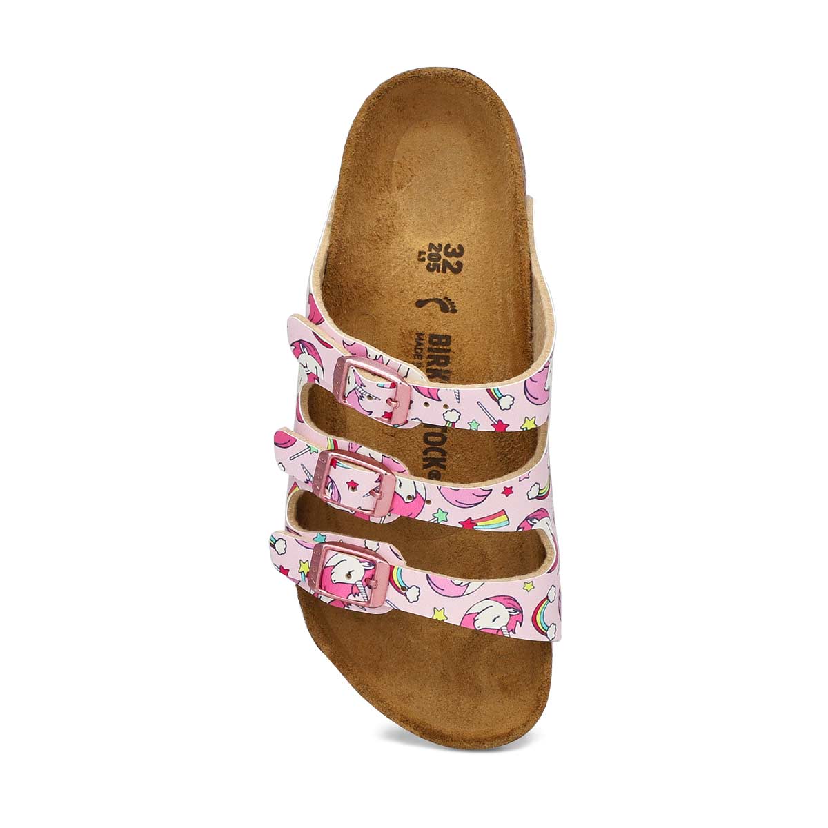 Girls' Florida Birko-Flor Narrow Sandal - Unicorn 