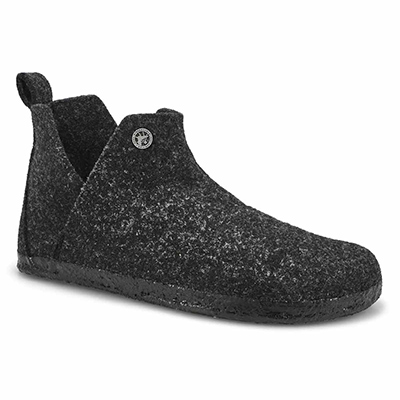 Lds Andermatt Shearling Narrow Slipper - Anthracite