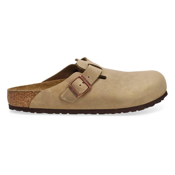 Men's Boston Oiled Leather Casual Clog - Tobacco