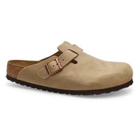 Women's Boston Oiled Leather Casual Clog - Tobacco