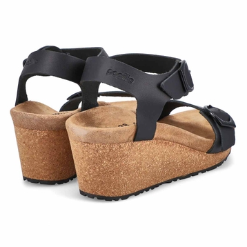 Women's Soley Narrow Wedge Sandal - Black