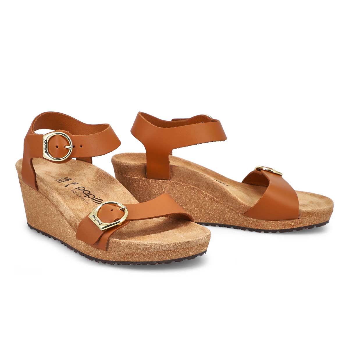 Women's Soley Narrow Wedge Sandal - Ginger Brown