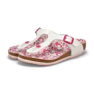 Girls' Gizeh Birko-Flor Patent Thong Narrow Sandal