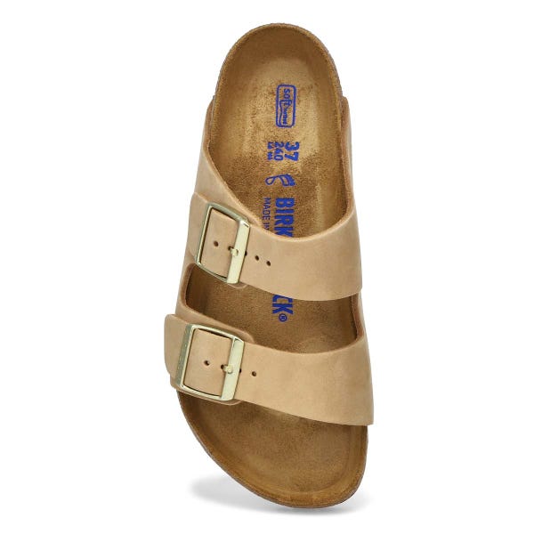 Sandale avec assise souple ARIZONA SF, château de sable, femmes