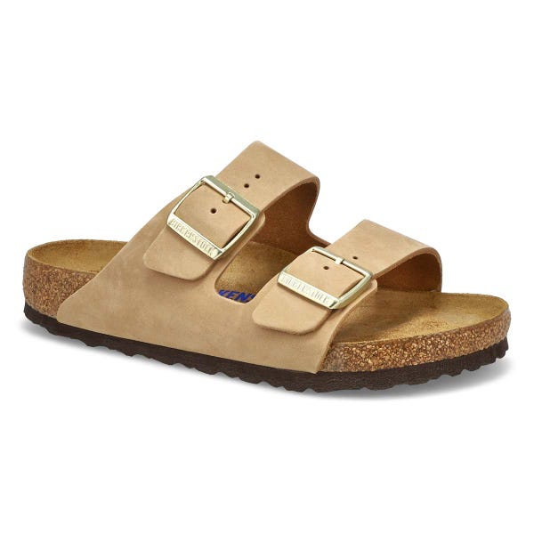 Sandale avec assise souple ARIZONA SF, château de sable, femmes