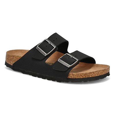 Lds Arizona Vegan 2 Strap Narrow Sandal - Black