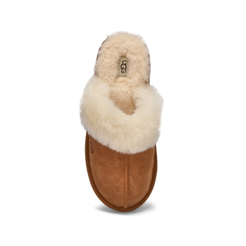 Girl's Cozy II Sheepskin Slipper - Chestnut