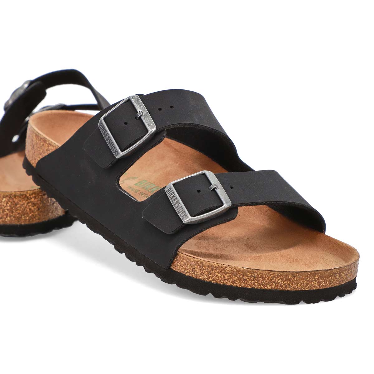 Birkenstock Men's Arizona Vegan Sandal - Blac | SoftMoc.com