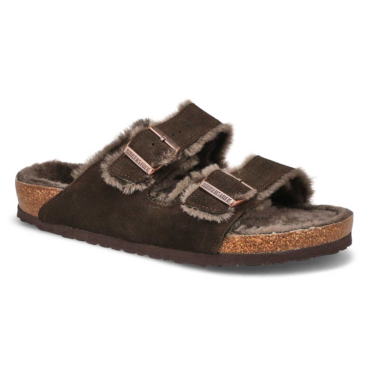 Birkenstock Women's Arizona Shearling Sandals - Mocha