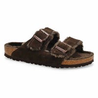 Men's Arizona Shearling 2 Strap Sandal - Mocha