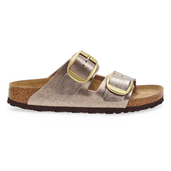 Women's Arizona Big Buckle Birko-Flor 2 Strap Narrow Sandal - Graceful Taupe