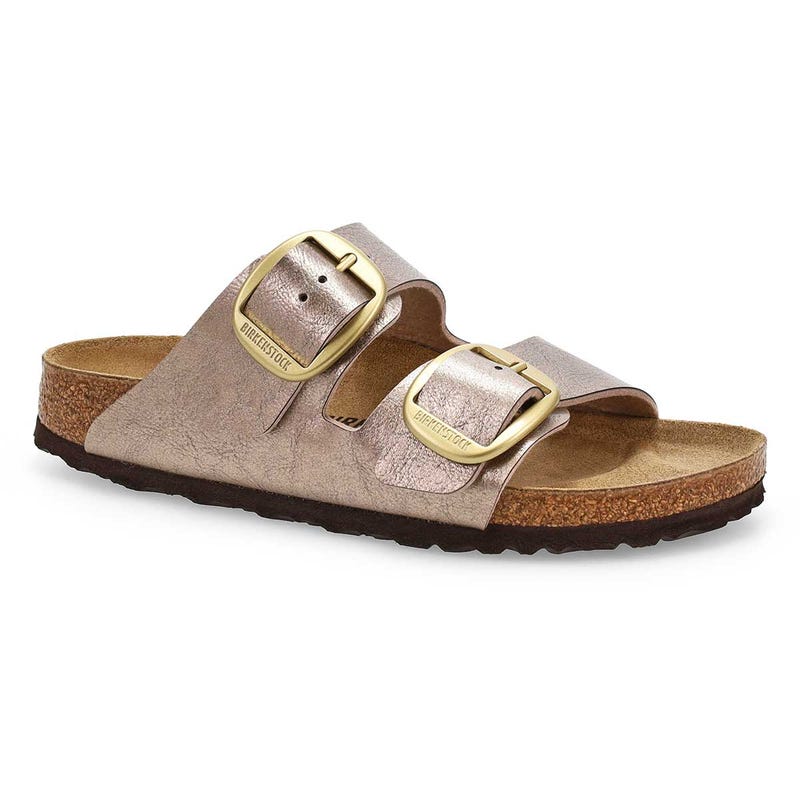 Women's Arizona Big Buckle Birko-Flor 2 Strap Narrow Sandal - Graceful Taupe