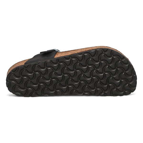 Women's Gizeh Braid Oiled Leather Thong Sandal - Black