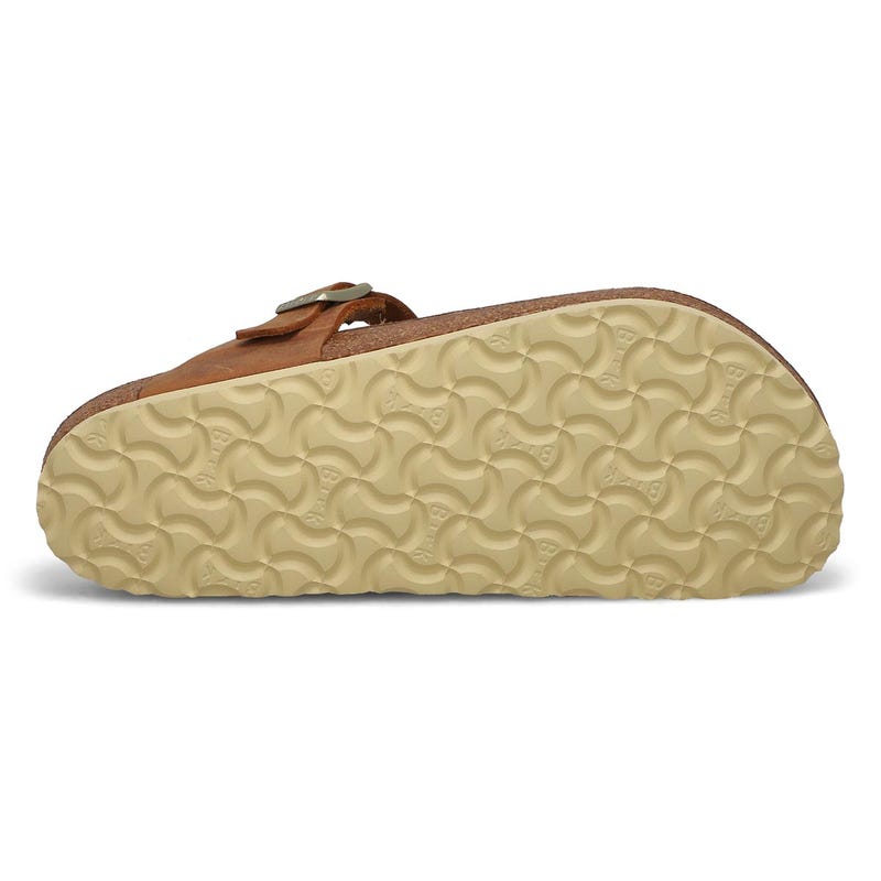 Women's Gizeh Braid Oiled Leather Thong Sandal - Congac