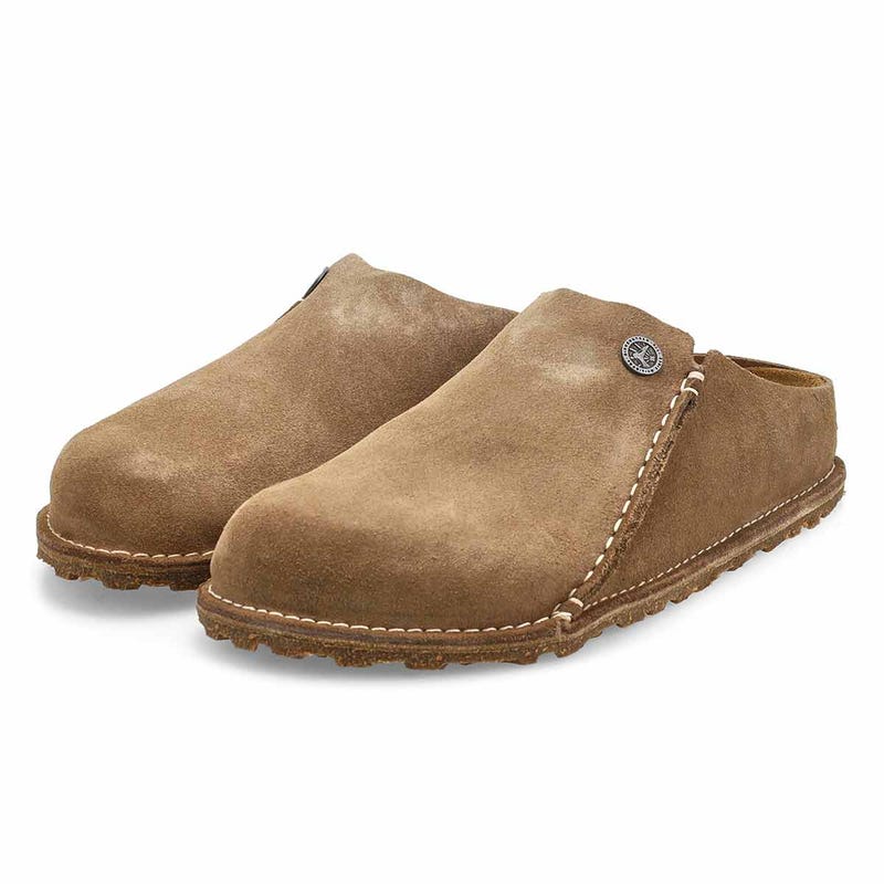 Women's Zermatt Shearling Suede Narrow Slipper - Gray Taupe