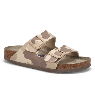 Lds Arizona Birko-Flor Narrow Sandal -Taupe Camo