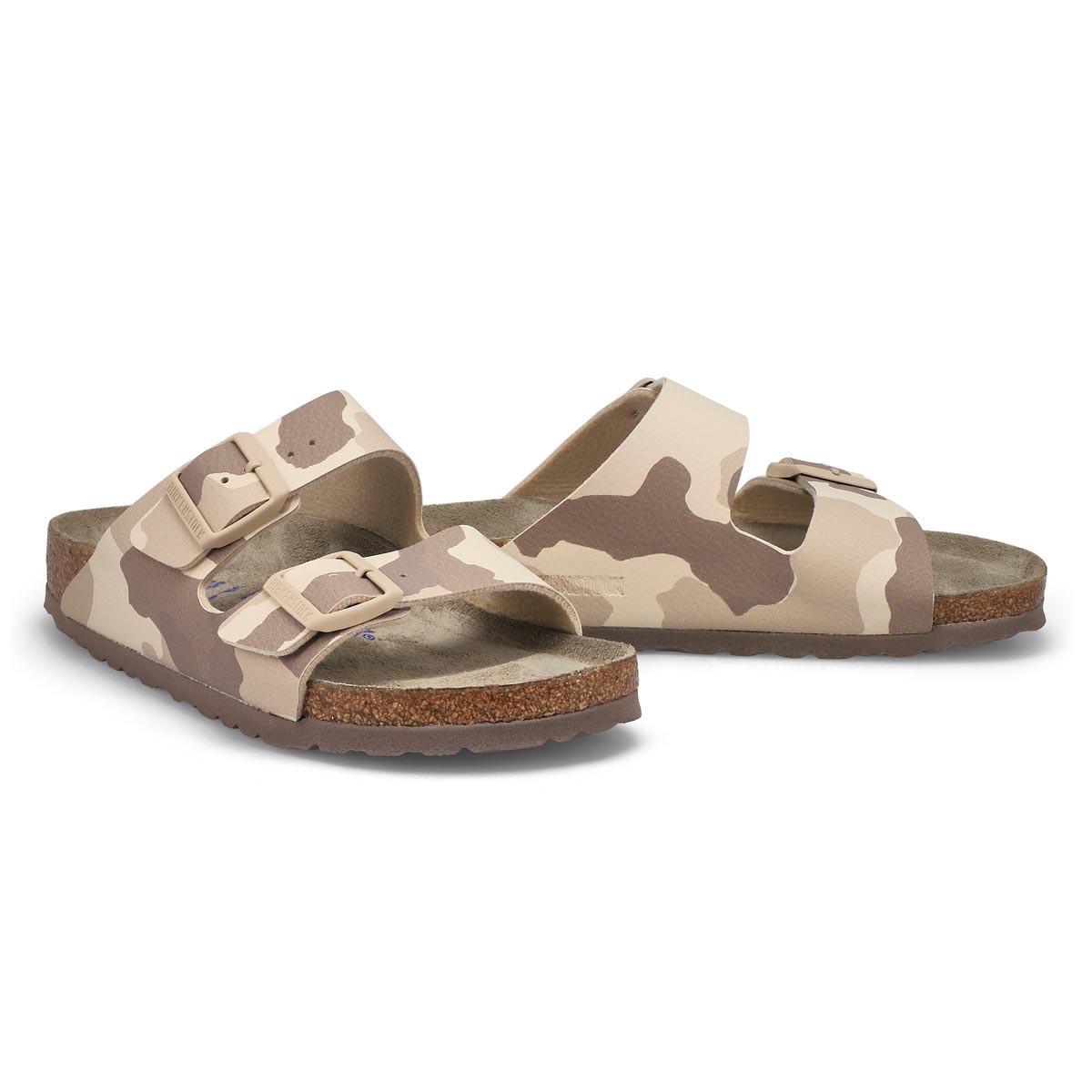 Women's Arizona Birko-Flor Narrow Sandal -Taupe Camo