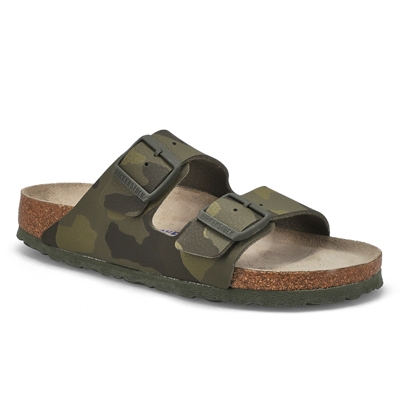 Lds Arizona Birko-Flor Narrow Sandal - Khaki Camo