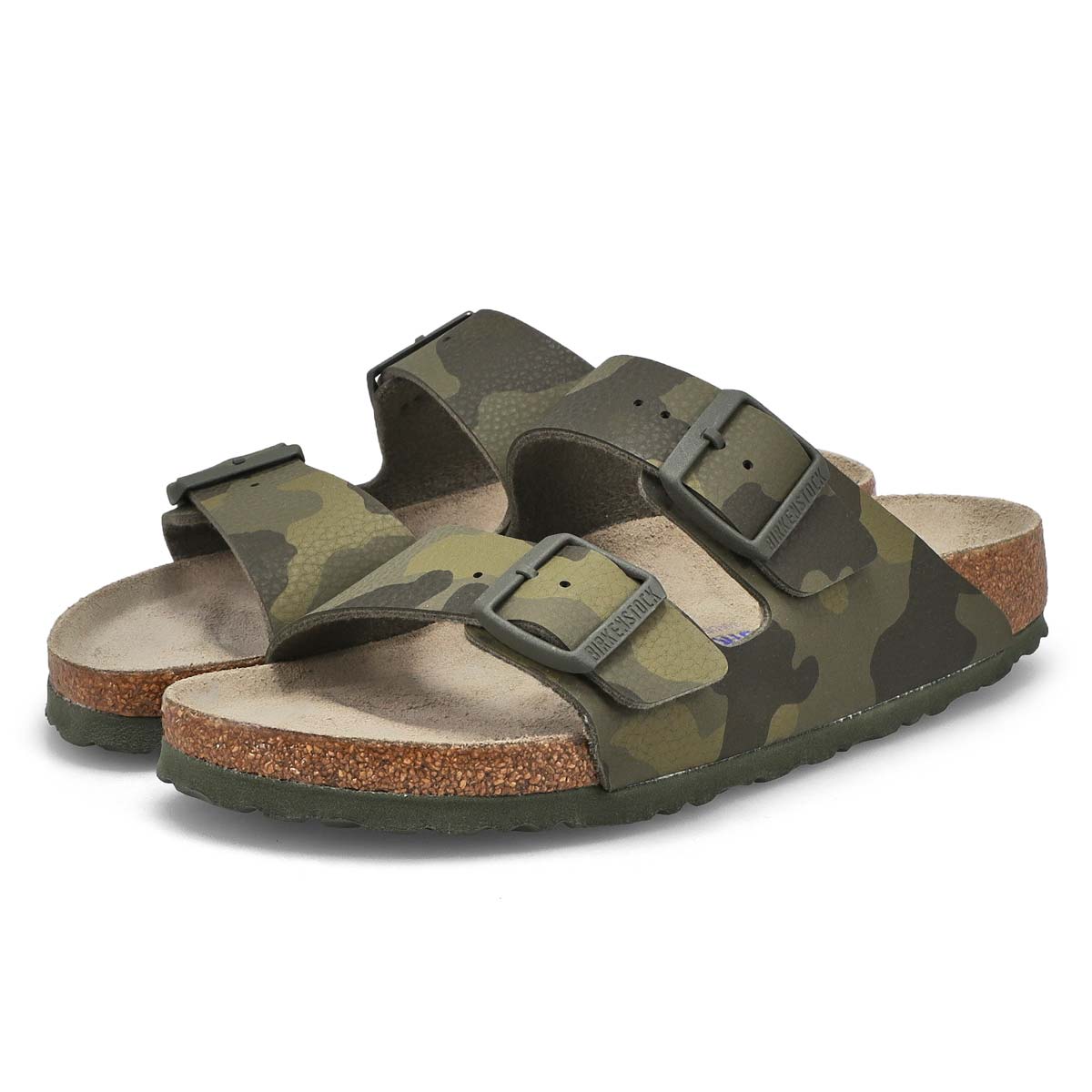 Women's Arizona Birko-Flor Narrow Sandal - Khaki Camo