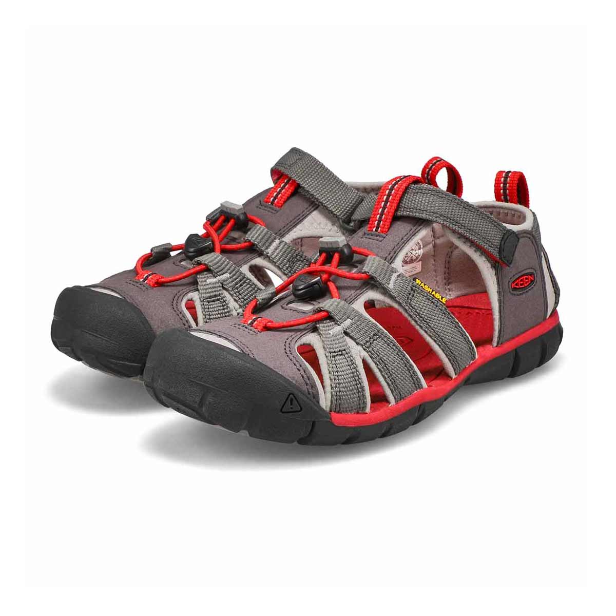 Sandales SEACAMP II CNX gris/rouge, garçons